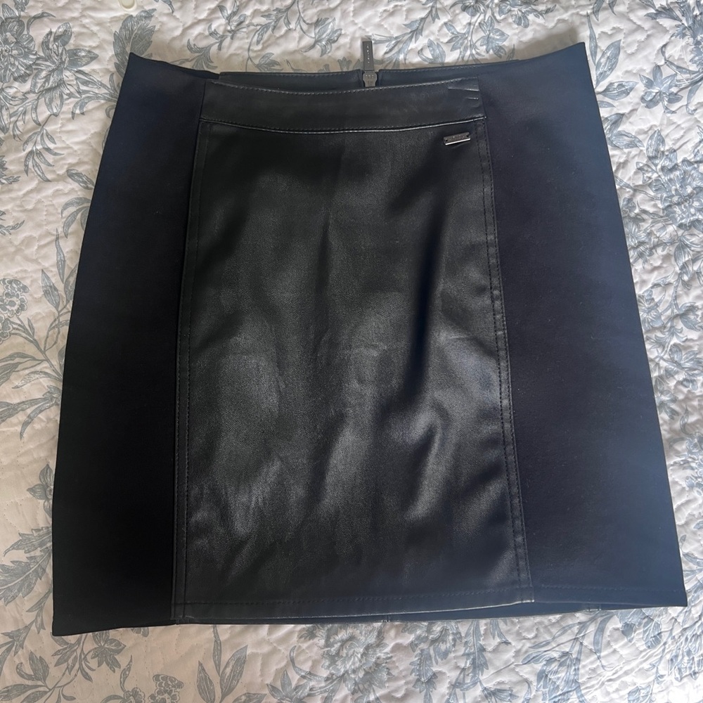 Armani Exchange Black Mini Pencil Skirt